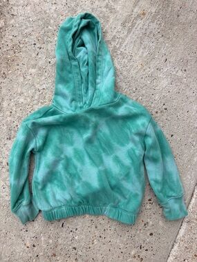 GAP Kids Teal Tie-Dye Hoodie Sweatshirt